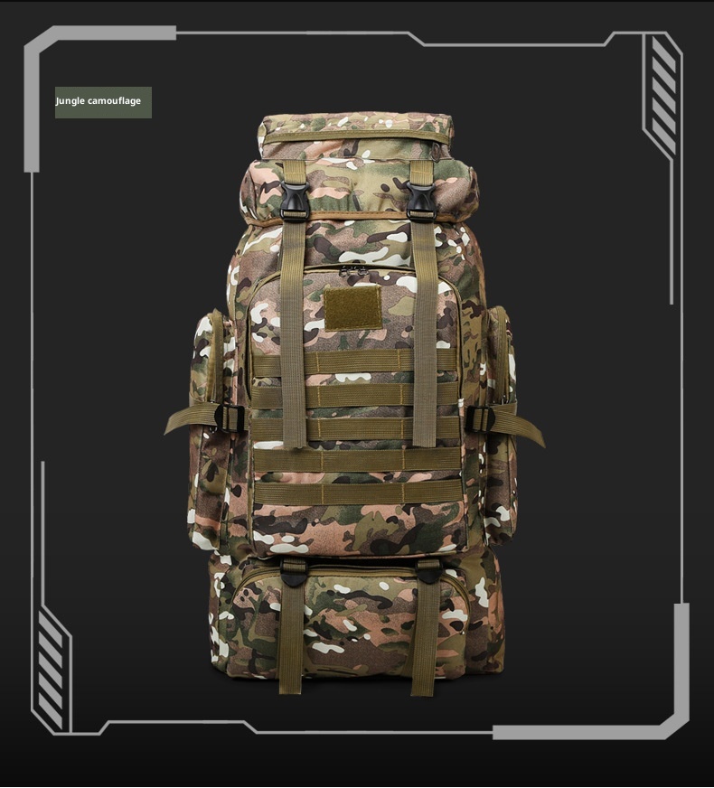 ActiveGo New Outdoor 80L Large Capacity Mountaineering Bag Waterproof Men's Casual Hiking Travel Camping Backpack_voghion.com