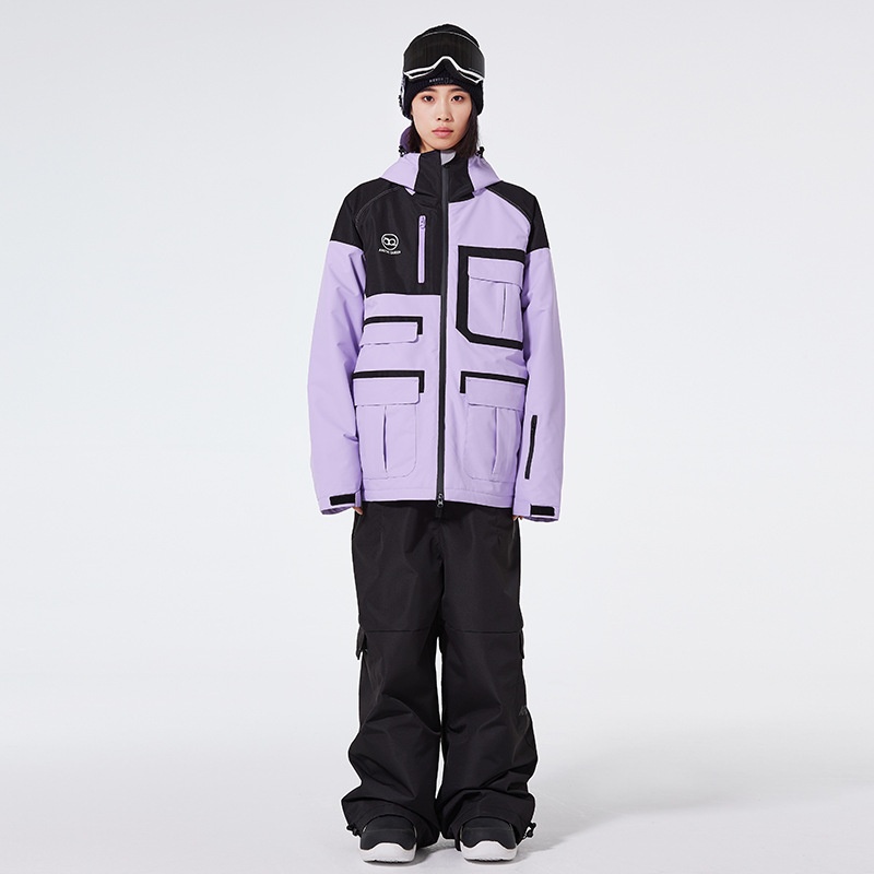 001 New Single Double Board Suit Set For Men Women, Winter Outdoor Waterproof Warm Ski Jacket And Pants, Cross-Border Style_voghion.com