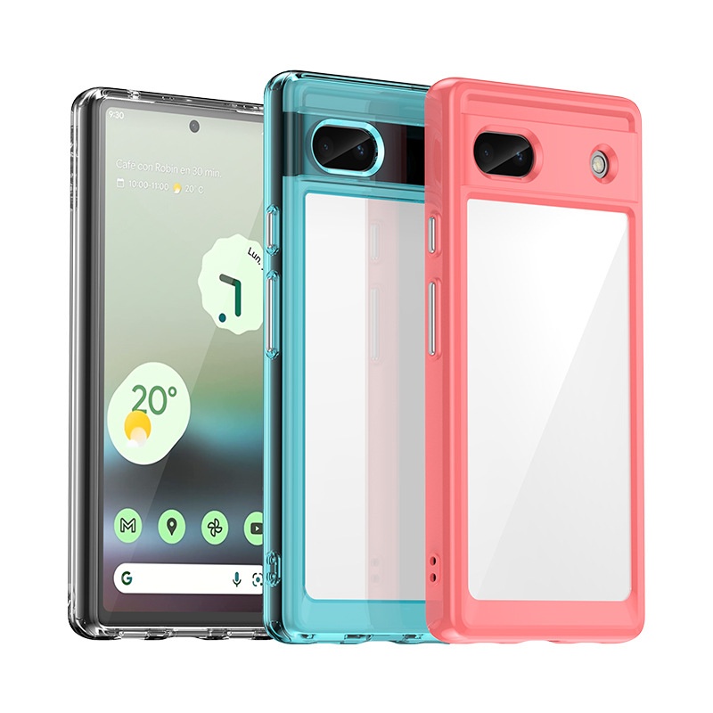 TechGlobe Compatibel met 6A Telefoonhoesje Pixel Fold Google 8 Pro Kleurrijke Volledige Bescherming Anti-val Hoes_voghion.com