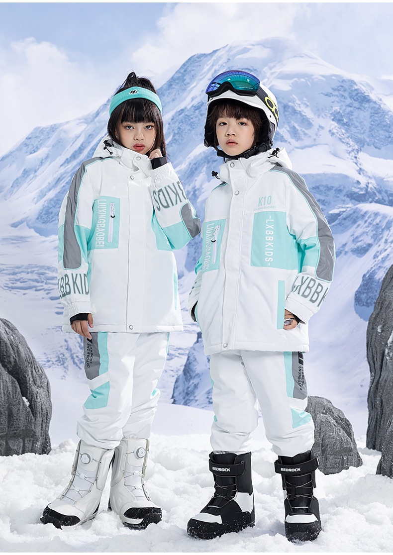 001 Pantaloni da sci e da neve con risvolto, spessi, impermeabili, caldi e antivento, per bambini e bambine, invernali_voghion.com