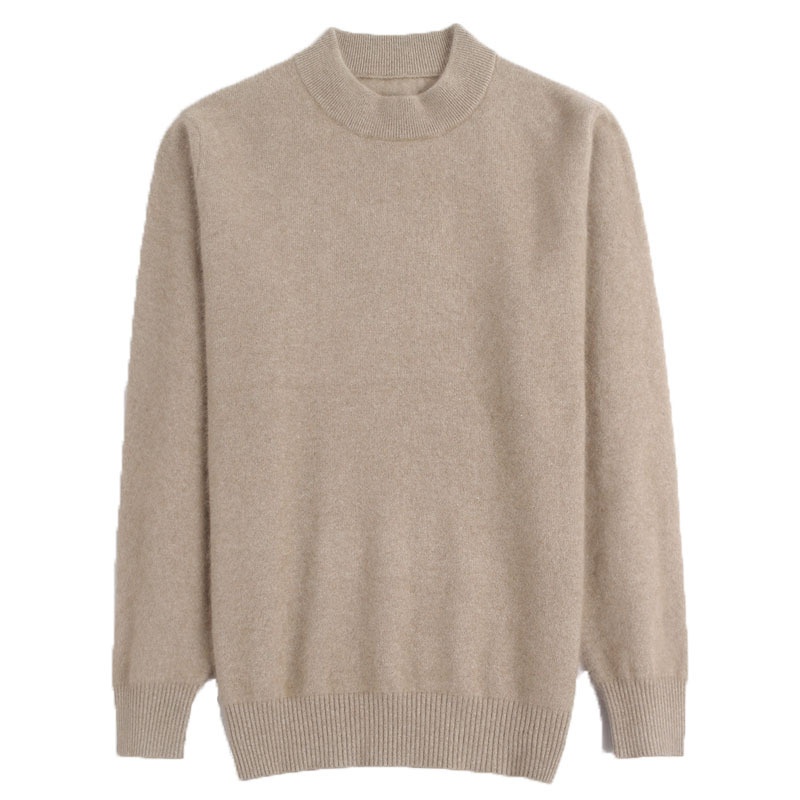 boy Boy Boy Clearance Hot-Selling Winter Warmth Middle-Aged Dad's Wool Solid Color Base Sweater For Men One-Piece Dropshipping_voghion.com