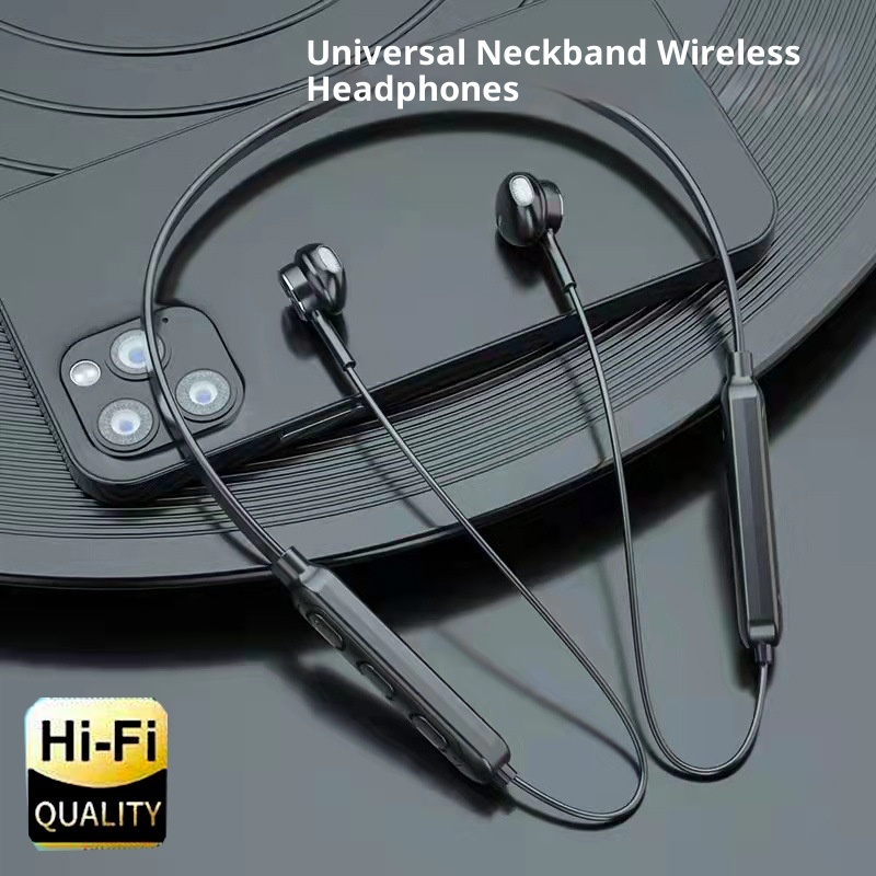 3c Nuovi auricolari universali di alta qualità con archetto da collo doppio Bluetooth wireless 5.0_voghion.com