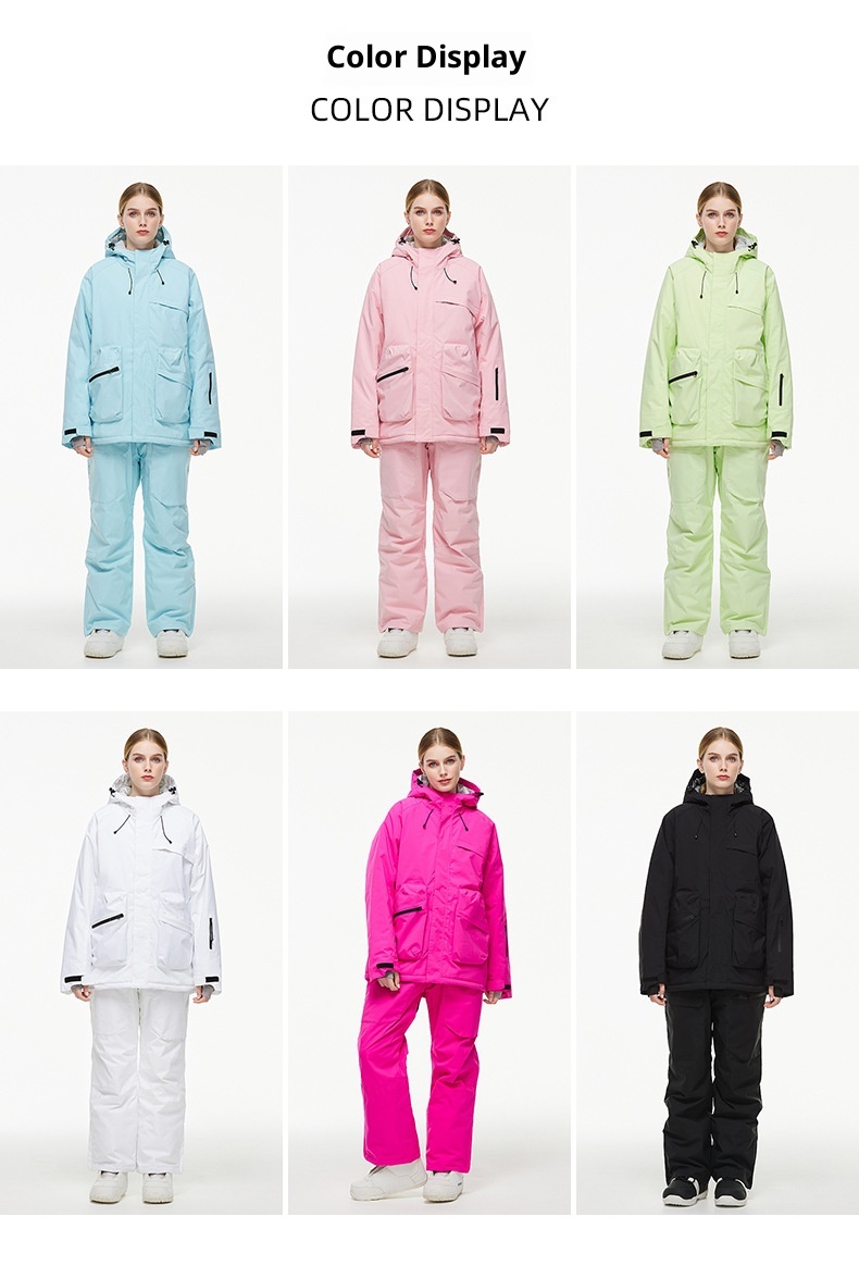 001 Suit Set For Men Women Winter Outdoor Windproof Waterproof Warm Thickened Snowboard And Ski Pants New Model_voghion.com