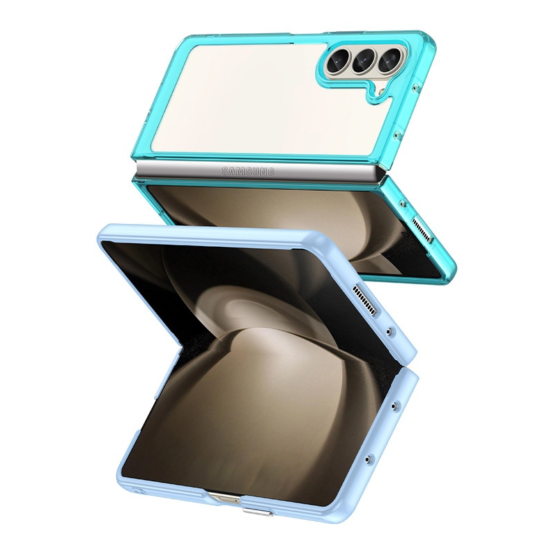 TechGlobe Suitable For Galaxy Fold5 Phone W24 Samsung Z Flip5 Colorful Full Coverage Anti-drop Protective Case_voghion.com