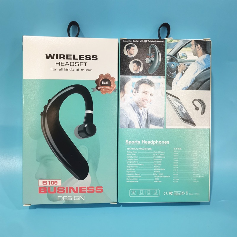 Écouteurs Bluetooth sans fil 3c S109 à suspension auriculaire, emballage plastique, pour le sport_voghion.com