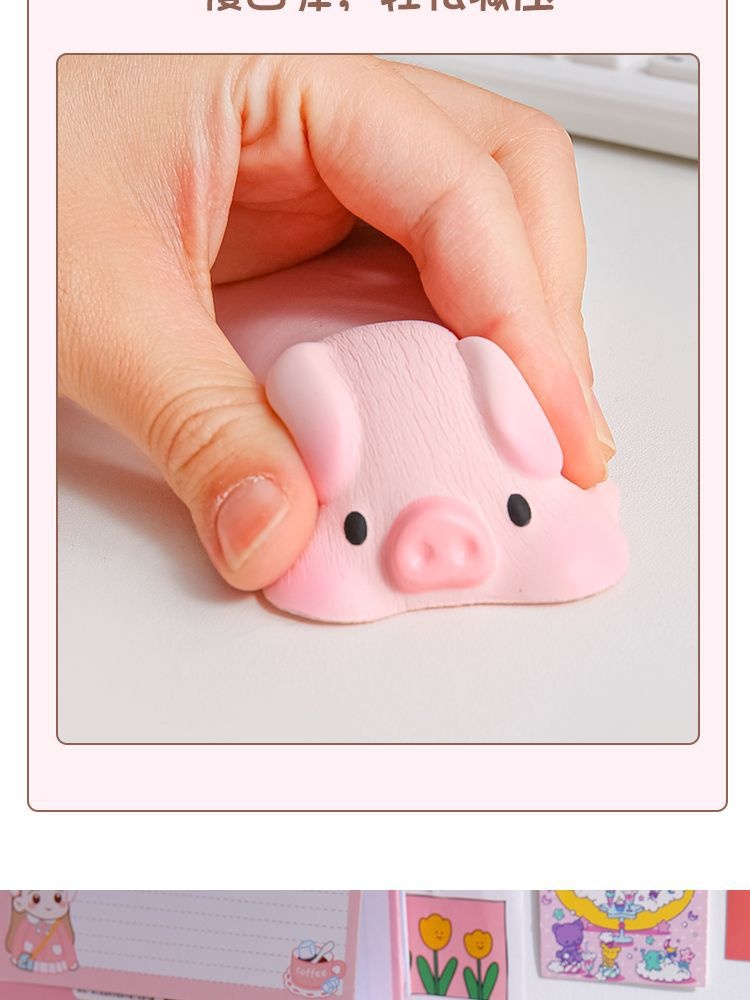 3c Decompression Mouse Pad For Women Cute Cartoon Office Support Keyboard Wrist Rest Pillow_voghion.com