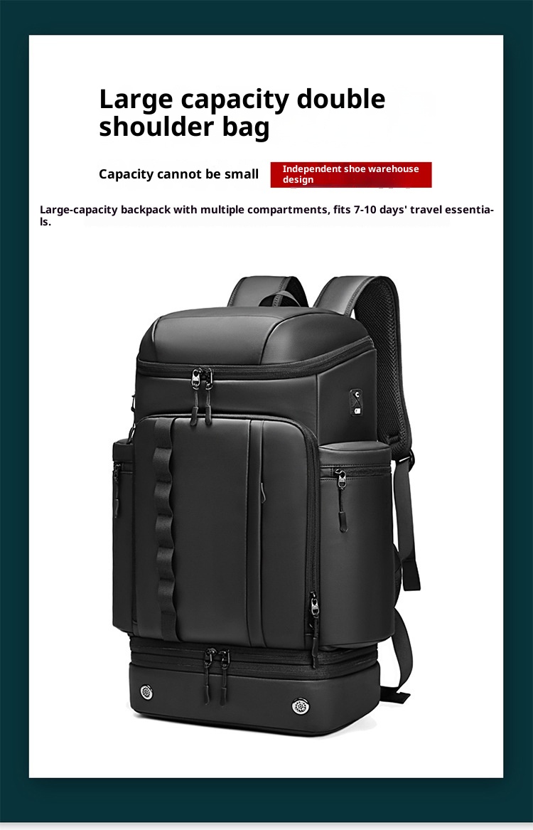 Zaino da viaggio ActiveGo da uomo, grande capacità, impermeabile, per studenti, viaggi d'affari, escursioni, brevi viaggi, per uomo_voghion.com