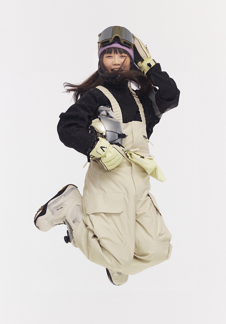 001 VECTOR Bib Single And Double Board Equipment Windproof Waterproof Loose Snow Pants Ski X20_voghion.com