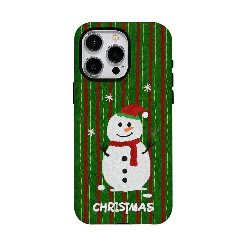 TechGlobe Christmas Exclusive Korean Film Phone Case Compatible With IPhone 16 Pro Max Coverage/15 Shockproof 14 Full Coverage_voghion.com