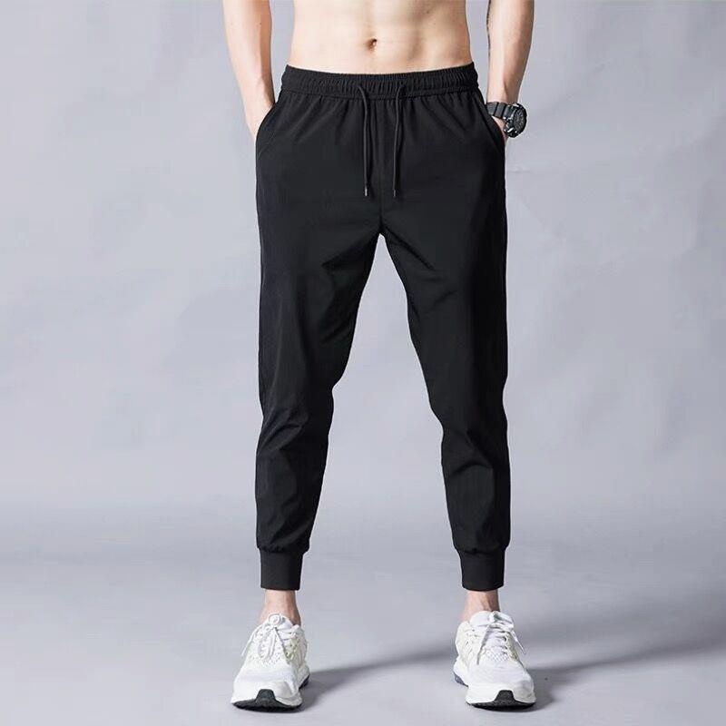 boy Thin Jogger Long Pants Men's Korean Style Slim Fit Ankle-Length Casual Spring And Autumn Youth Sports Sweatpants_voghion.com