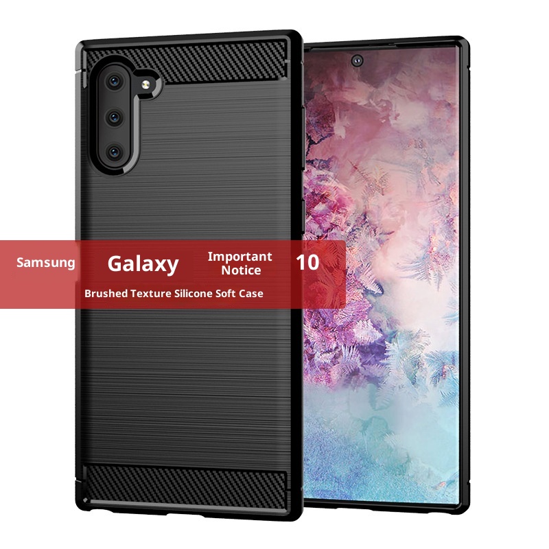 Custodia protettiva TechGlobe compatibile con telefono Note10 Samsung Note10+ in fibra di carbonio spazzolata, antiurto, morbida_voghion.com