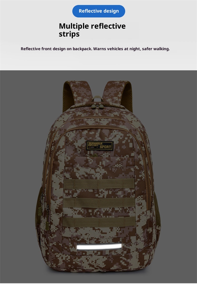 ActiveGo Hiking Casual Backpack For Men, Large Capacity, Lightweight Camouflage Sports Climbing Backpack, Outdoor Camping_voghion.com