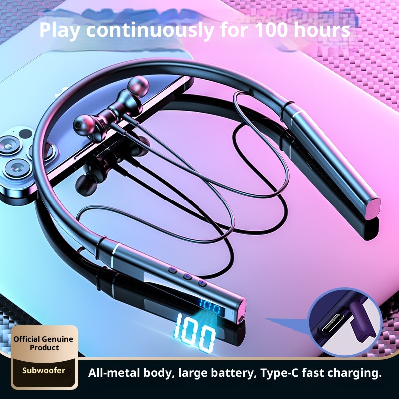 3c Nuove cuffie universali da gioco Bluetooth a bassa latenza wireless con archetto da collo 5.3" ad alta qualità del suono_voghion.com