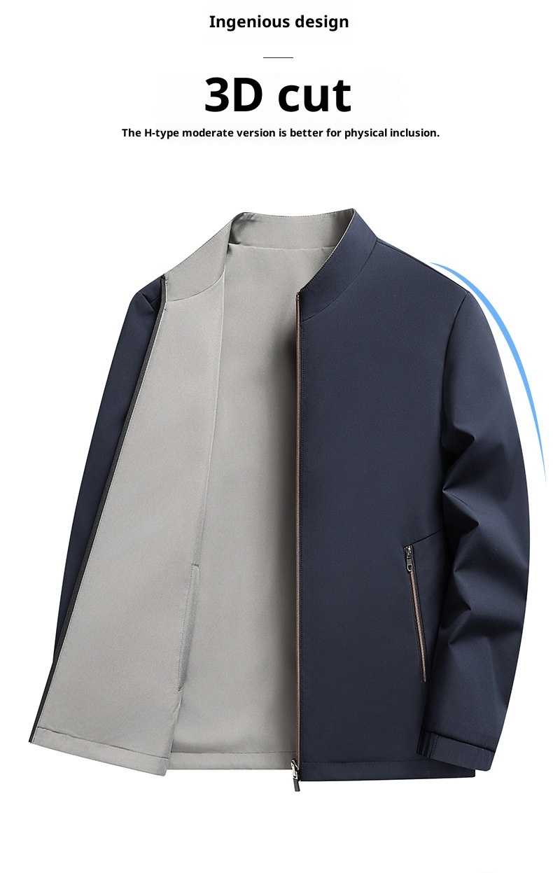 7045555501<2 QFV507045555501<2 Giacca in tinta unita, cappotto, di alta qualità, casual, versatile, dirigenziale, primaverile, abbigliamento da uomo d'affari di alta qualità, all'ingrosso_voghion.com