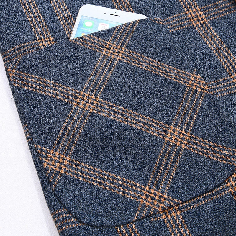 QFV507045555501<2 QFV507045555501<2 Giacca formale da uomo, scozzese di media lunghezza, non stirabile, resistente alla guerra, piccolo abito, stile, abbigliamento da lavoro leggero_voghion.com