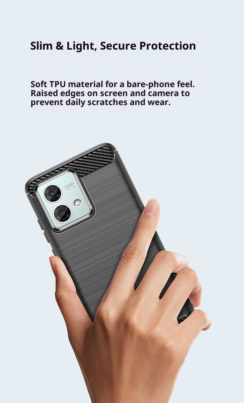 TechGlobe Compatible Moto G84 Phone Case Protective Cover G64 Silicone Brushed G54 Power Edition Full Coverage Anti-drop_voghion.com