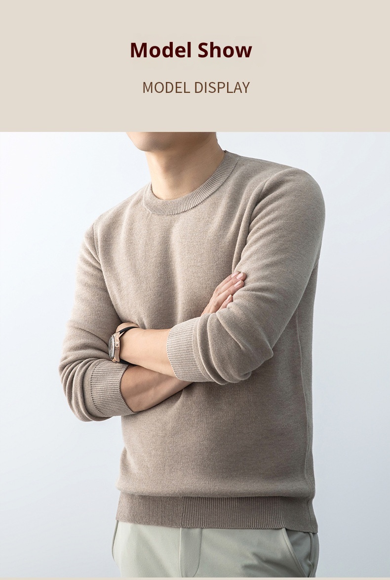 boy Boy Boy Cross-Border Foreign Trade Autumn Winter Sweater One-Piece Fleece Half Turtleneck Middle-Aged Men's Warm Base Wool_voghion.com