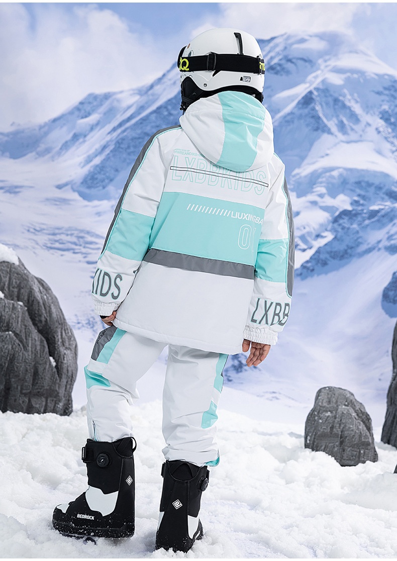 001 Pantaloni da sci e da neve con risvolto, spessi, impermeabili, caldi e antivento, per bambini e bambine, invernali_voghion.com