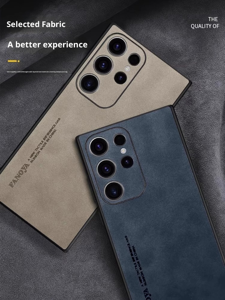 TechGlobe Suitable For Samsung S25 Phone Case New Sheepskin S24/S23 Ultra Ultra-thin Shockproof Protective Cover_voghion.com