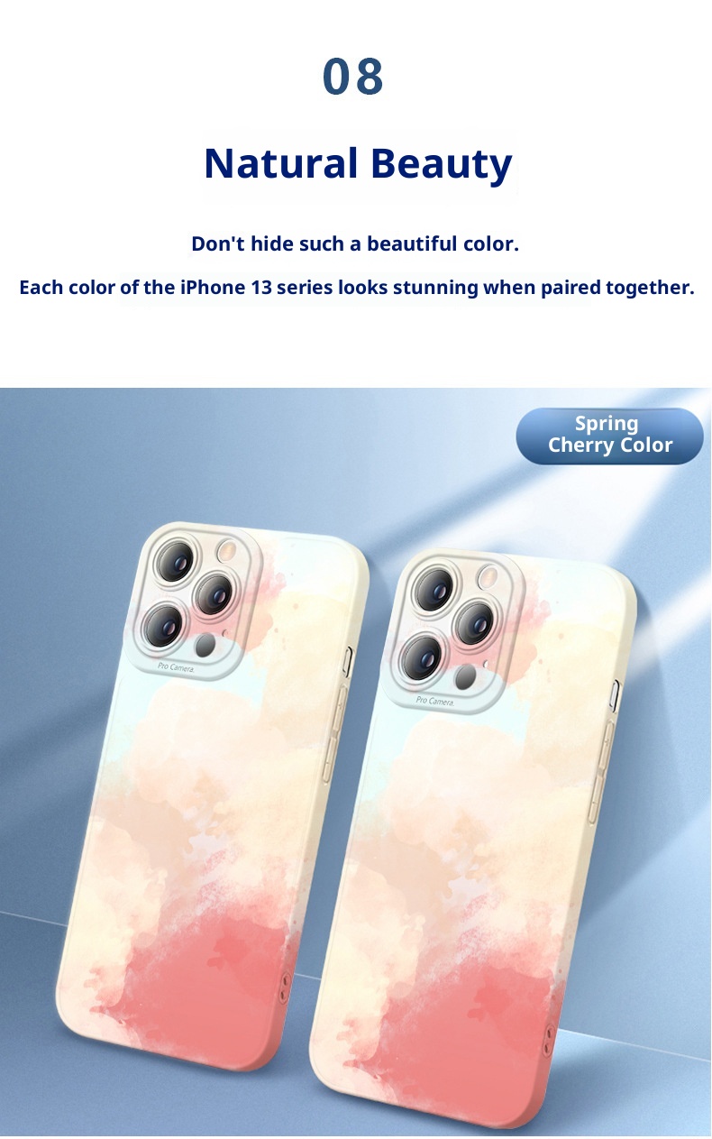 TechGlobe Custodia per iPhone 13, iPhone 14 Max, Internet Celebrity, Nuova custodia in silicone liquido, 12 Pro, copertura completa_voghion.com