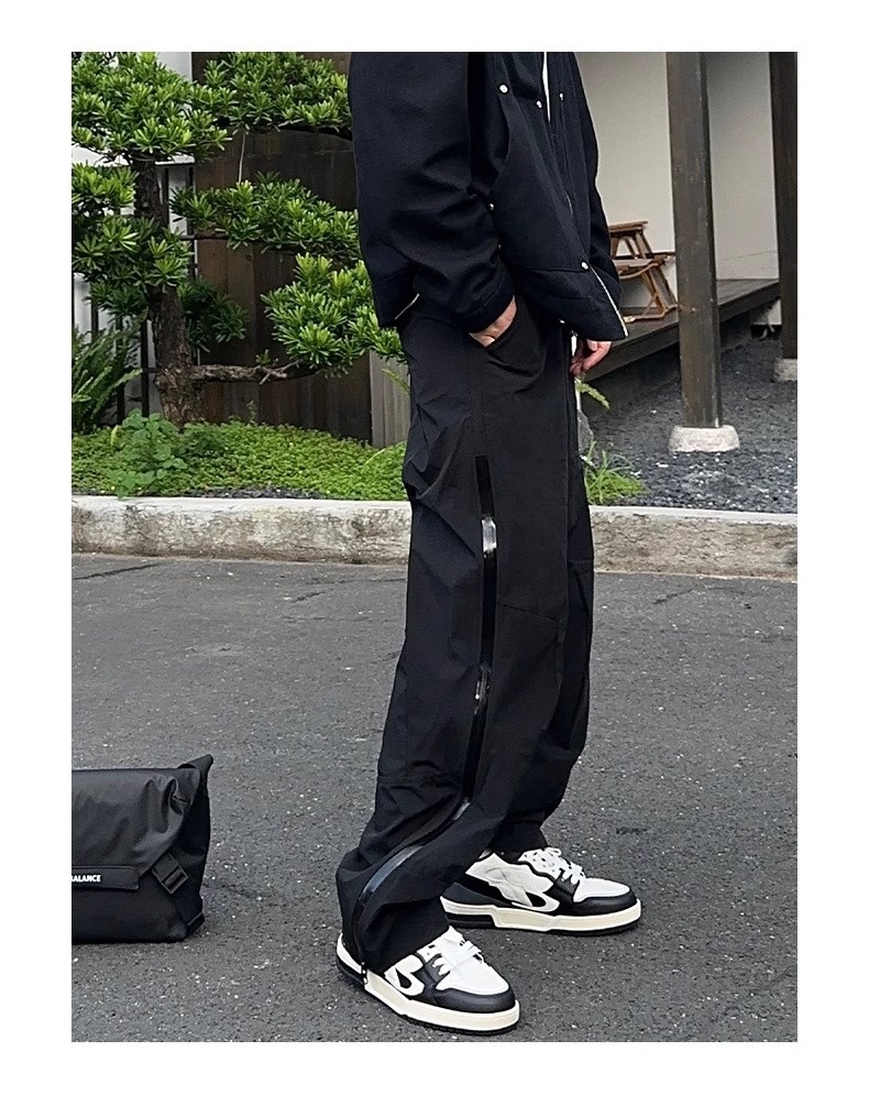 Calça Cargo Masculina 001, Estilo Paraquedista, Moderna, Esportiva, Corta-Vento, para Caminhadas, Casual, Primavera, Esqui_voghion.com