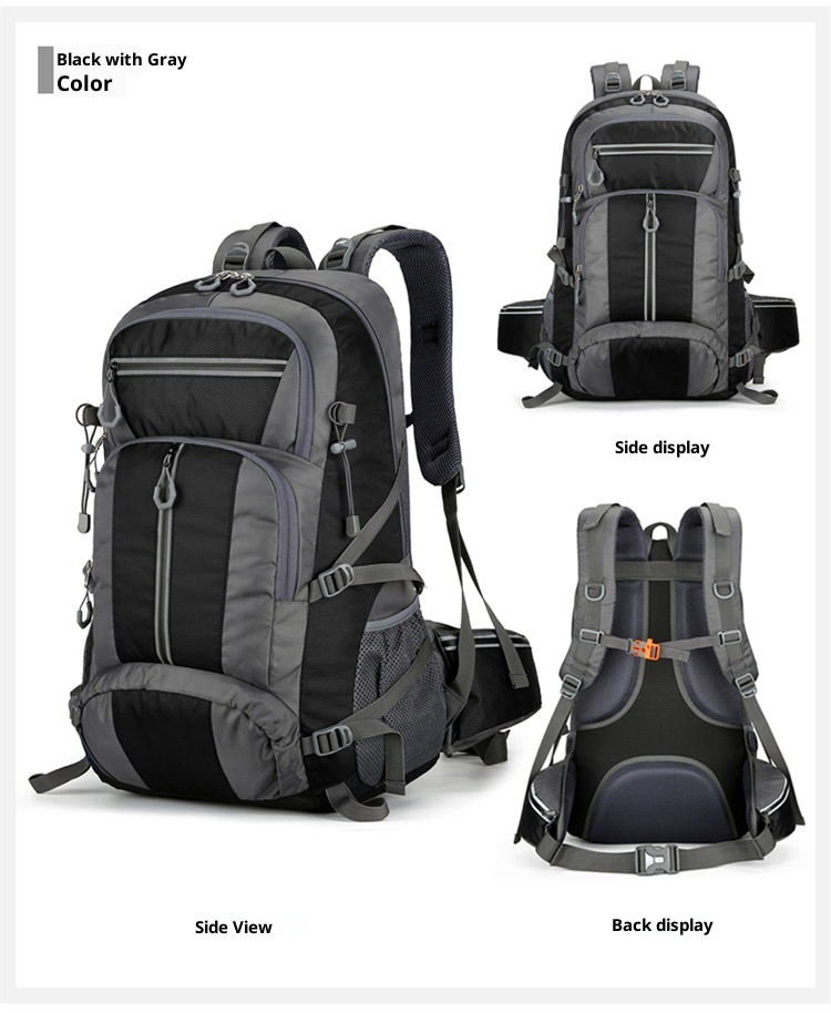 Sac à dos ActiveGo Outdoor Bag grande capacité pour la randonnée, homme, imperméable, idéal pour les voyages et les sports tout-terrain, léger et respirant._voghion.com