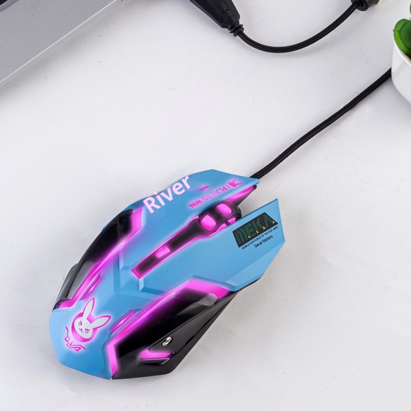 Techglobe Computer Peripheral LOL E-sports PUBG Gaming Accessories USB Mouse_voghion.com