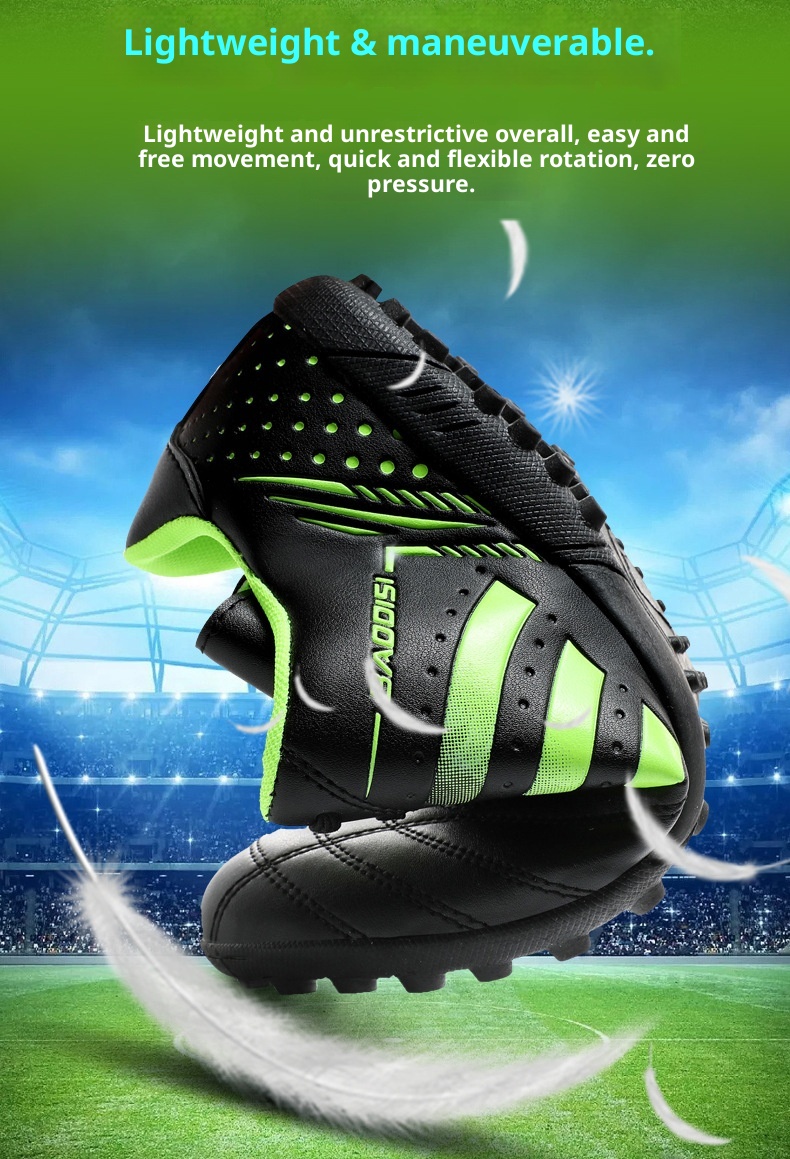 ShoeGlobe Soccer Primary School Studts, TF Short Cleats, Youth Competition Training Shoes, Boys' Football Shoes For Older_voghion.com