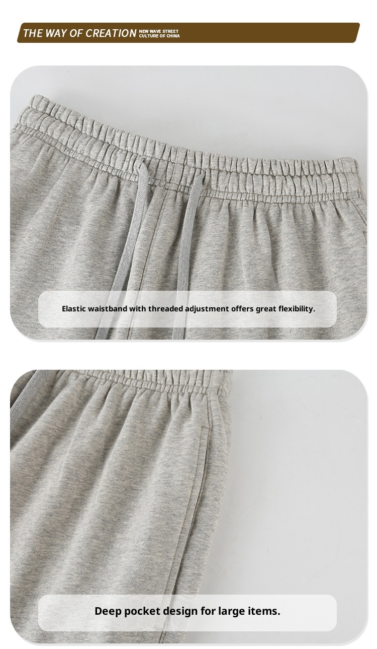 Pantaloni sportivi casual da uomo di marca alla moda, stile americano 420G, pantaloni della tuta da jogging retrò primavera e autunno 2024_voghion.com