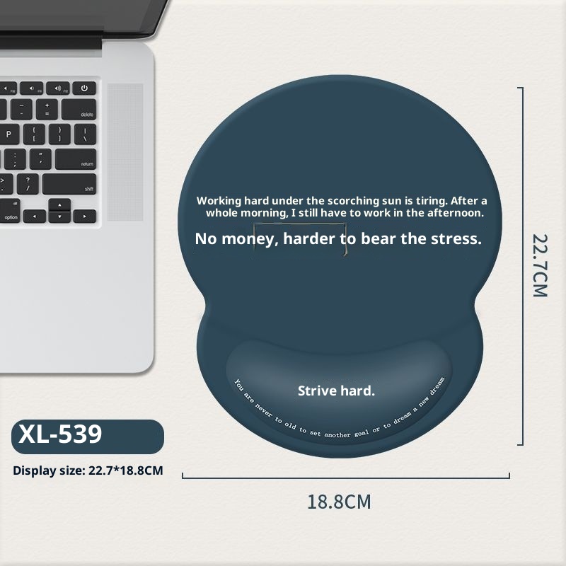 3c Rest Office Text Laptop Silicone Wrist Support Mouse Pad_voghion.com