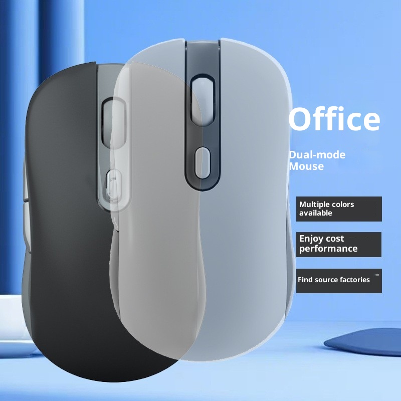 Techglobe Cross-Border Exklusive Bluetooth-Dual-Mode-Funkmaus mit geräuscharmem Design, anpassbar, Großhandel, Typ-C_voghion.com