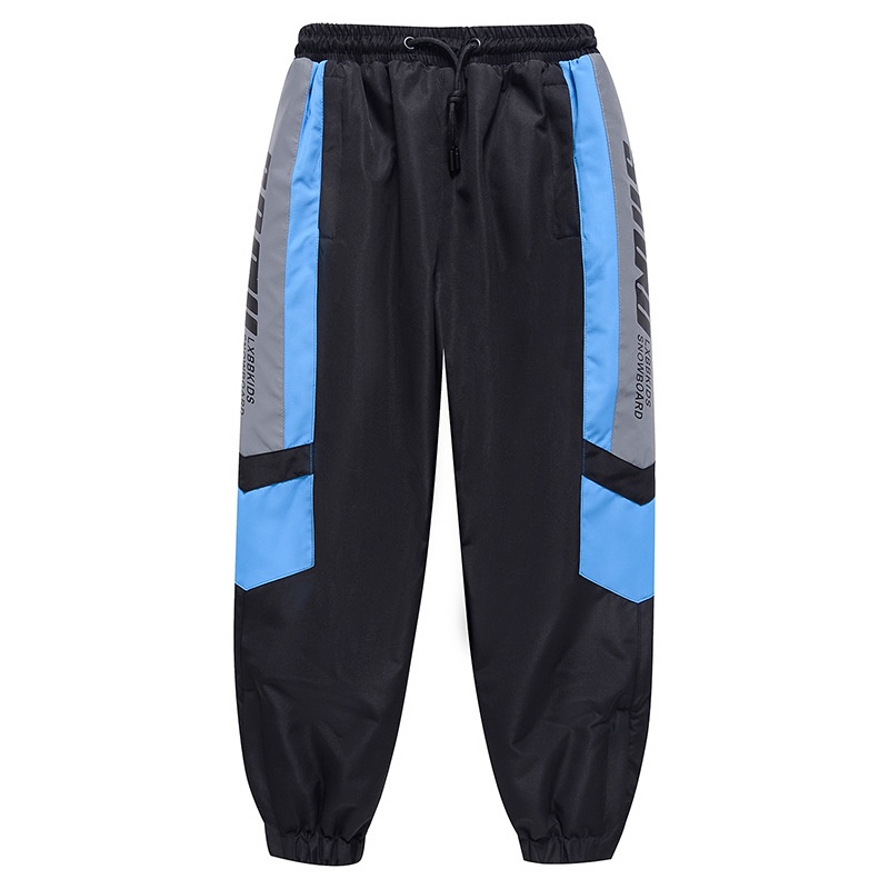001 Pantaloni da sci e da neve con risvolto, spessi, impermeabili, caldi e antivento, per bambini e bambine, invernali_voghion.com