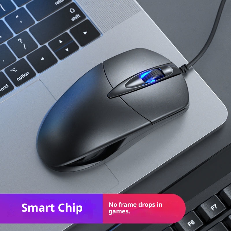 Techglobe Factory In-Stock Direct Sale Cross-Border Hot Item Professional Office USB Wired Colorful Light Silent Gaming LOL Mouse_voghion.com