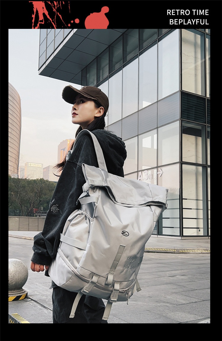 ActiveGo Large Capacity Backpack For Men, Functional Workwear Hiking Outdoor Travel Sports Backpack, Student School Bag,_voghion.com