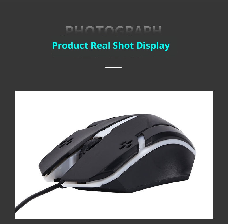 Techglobe Cross-Border Hot-Selling Wired Mechanical RGB Lightweight Gaming PUBG Glowing Mouse Factory_voghion.com