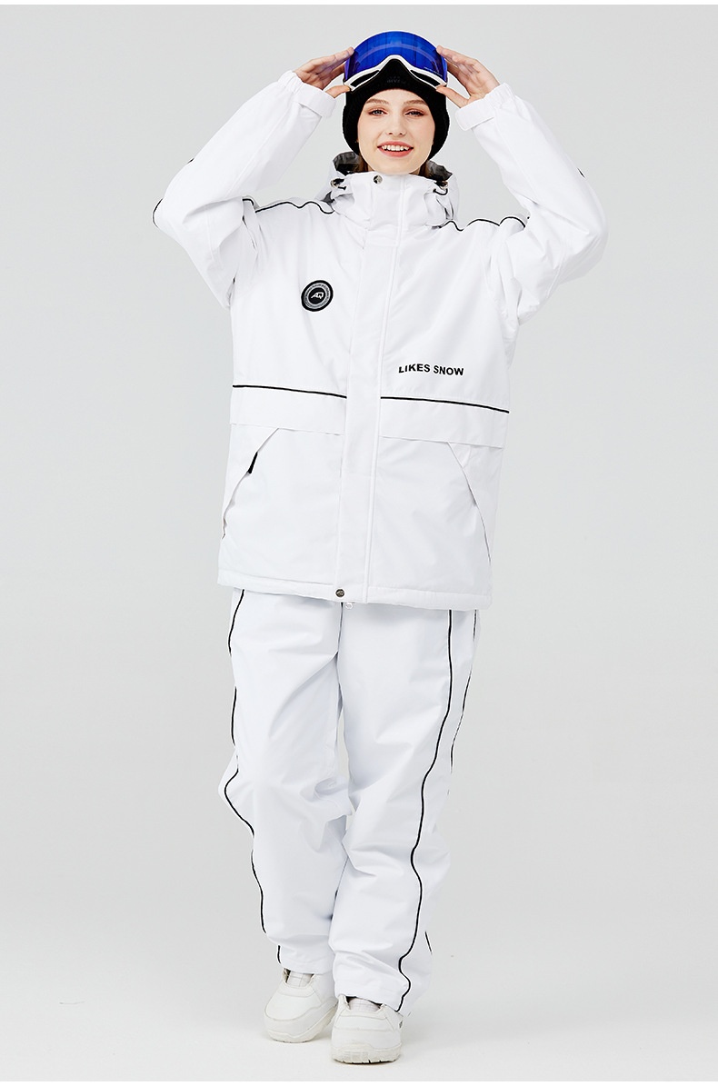 001 2023 For Men Women Winter Warm Thickened Ski Jacket And Pants Snowboard Suit New Cross-Border Model_voghion.com