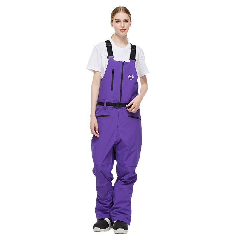 001 New One-Piece Men Women, Ski Pants, Waterproof Warm Season, Suitable For Snowboarding And Skiing, Bib Snow Pants_voghion.com