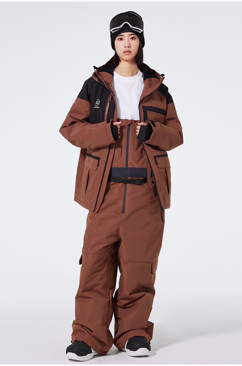 001 New Single Double Board Suit Set For Men Women, Winter Outdoor Waterproof Warm Ski Jacket And Pants, Cross-Border Style_voghion.com