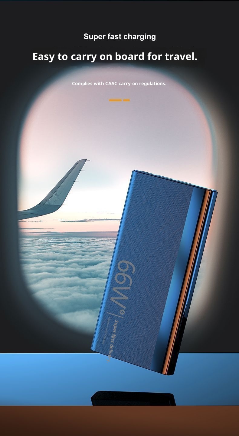 Techglobe 66W Super Fast Charging Ultra Large Capacity Bank 20000mAh 10000mAh Ultra-Sottile Compatto Portatile Alimentatore Mobile_voghion.com