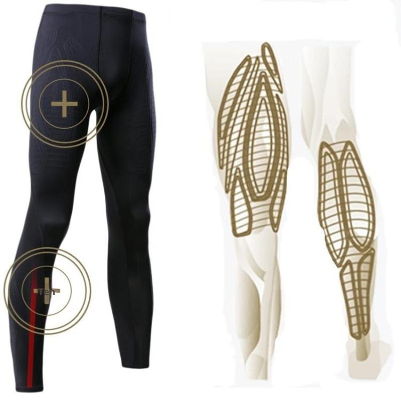 Cross-Border Kompressions-Sporttights für Herren, geeignet für Laufen, Fitness, Training, Marathon, hochelastisch, schweißabsorbierend und atmungsaktiv._voghion.com