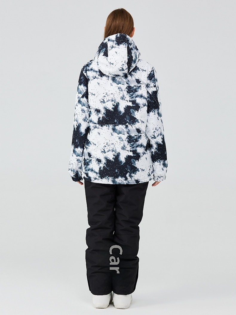 001 Ski Suit For Men Women, Workwear Style, Outdoor Warm Thickened Korean Version, Snowboarding Skiing Jacket And Pants,_voghion.com