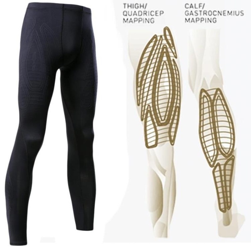 Cross-Border Kompressions-Sporttights für Herren, geeignet für Laufen, Fitness, Training, Marathon, hochelastisch, schweißabsorbierend und atmungsaktiv._voghion.com