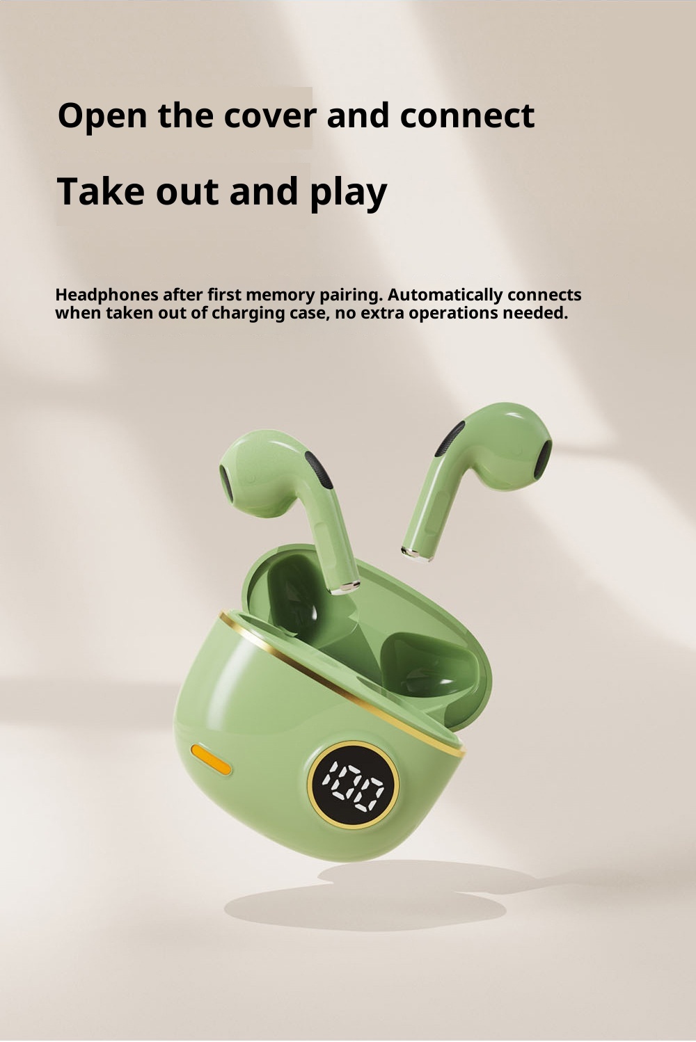 3c 2025 New S190 High Appearance Quality True Wireless Bluetooth Compact Long-Wear Comfortable Low Latency Earphones_voghion.com