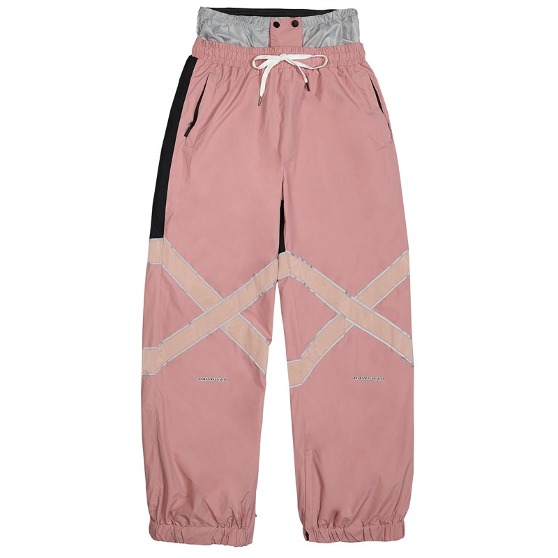 001 2023 Nuovi pantaloni da sci riflettenti caldi antivento da snowboard unisex per esterni, stile coppia, tendenza invernale_voghion.com