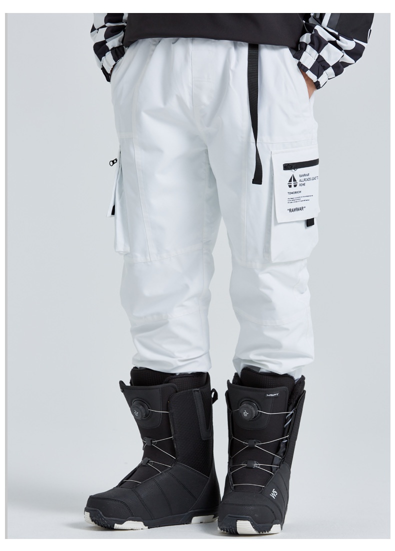 001 2023 Modne unisexowe spodnie snowboardowe wodoodporne i ciepłe, narciarskie, cargo, haremki_voghion.com