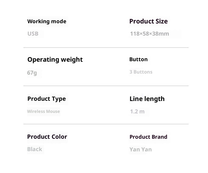 Techglobe Wired Optical Office Business Laptop Desktop All-in-One Computer Universal USB Mouse_voghion.com