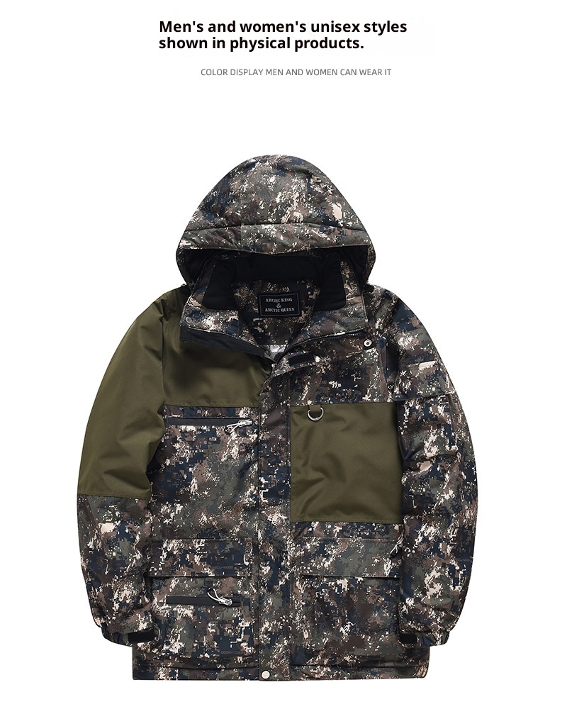 001 Suit Set For Men Women 24-25 Snow Season Windproof Waterproof Warm Ski Jacket And Pants Cross-Border Cold Protection_voghion.com