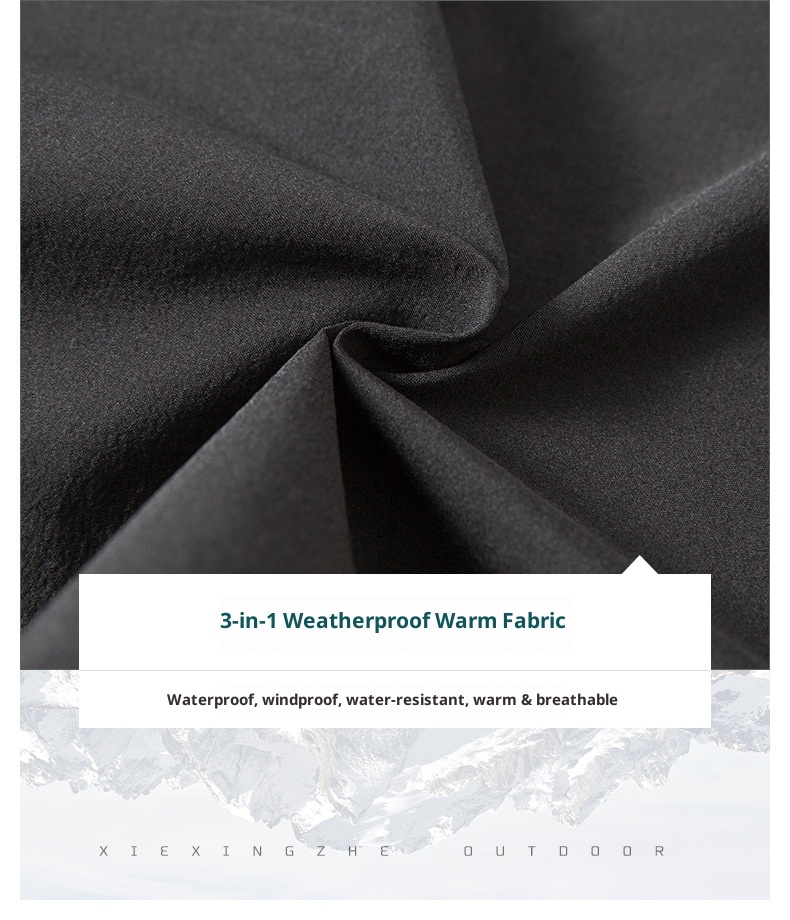 001 Cross-Border Hot-Selling Soft Shell Softshell Men Autumn Winter Thickened Warm Fleece Outdoor Wear-Resistant Skiing_voghion.com