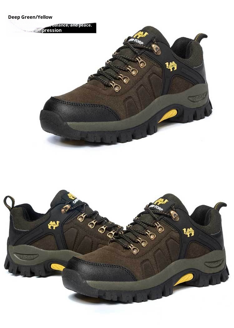 ShoeGlobe Outdoor Hiking Shoes For Men And Women, Sports Casual Trekking Non-Slip Waterproof Wear-Resistant Travel Fleece-Lined_voghion.com