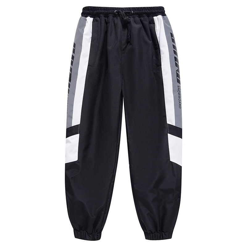 001 Pantaloni da sci e da neve con risvolto, spessi, impermeabili, caldi e antivento, per bambini e bambine, invernali_voghion.com